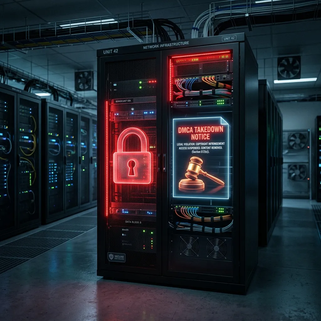 购买独服自建节点被主机商封号？解读 2026 年 DMCA 版权投诉风控与防关联技巧